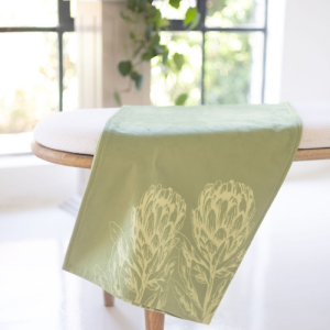 Velvet Protea Runner – Lime Green